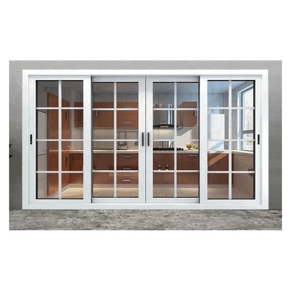 Customized Modern Home Hotel Villa Interior Living Room Patio Sun Proof Aluminum Glass Sliding Door