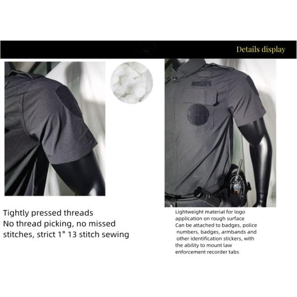 Security Guard Military Navy Blue Combat Uniform 92% Nylon 8% Spandex