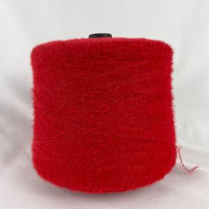 1.3cm NM12 Red/Brown Soft Eyelash Yarn For Knitting Fleecy Sweater And Downy