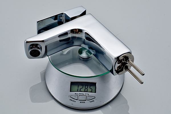 ROVATE Counter Mounted Brass Bathroom Sink Mixer Single Zinc Handle