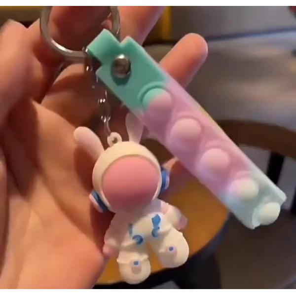 Мультфильм Космический астронавт Ключевая цепь Милые ключевые цепочки для автомобильных ключей Сумка рюкзак Детский подарок