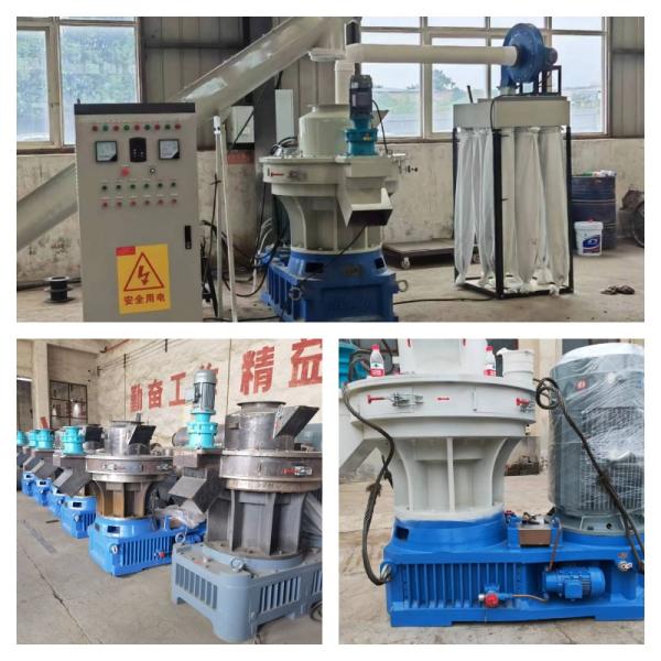 6mm-12mm Wood Pellet Production Line 1-1.5ton/H Vertical Ring Die Pellet Mill