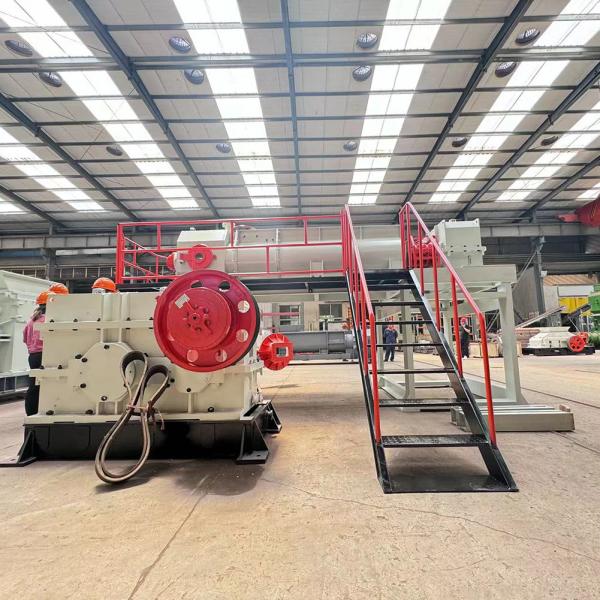 200-450kw Clay Bricks Making Machine Automatic Double Stage Vacuum Extruder For Pressure Extrusion