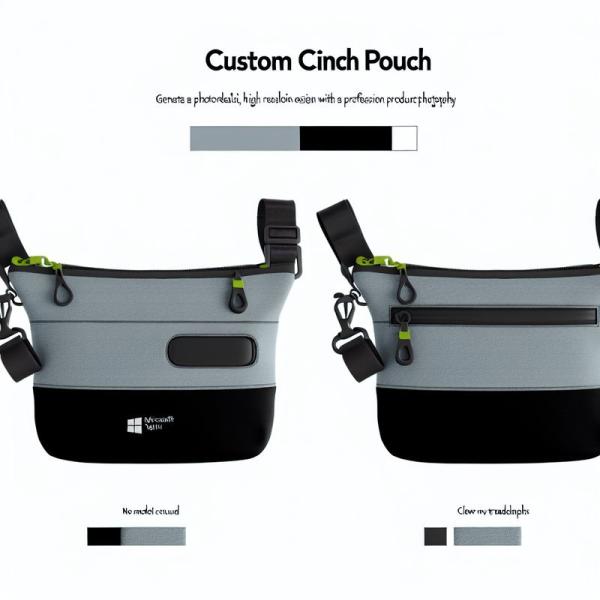 OEM Service Custom Cinch Pouch featuring Cold Shoulder Sleeve Style