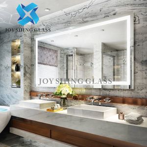 Espelho da luz do diodo emissor de luz da névoa do espelho retangular do banheiro do diodo emissor de luz anti