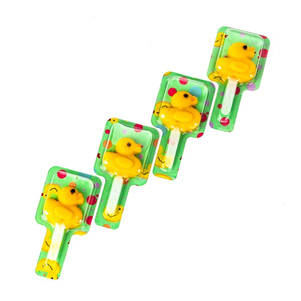 High Quality Cartoon Duck Shaped Soft Lollipop Candy Rich in Vitamin C Gummy Candy