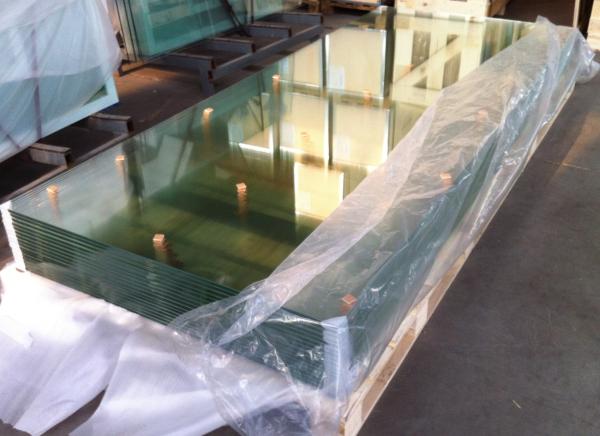 Curve clear 10mm / 8mm Bulletproof  Tempered Safety Glass for Office Separator
