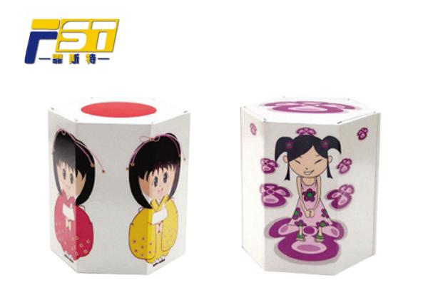 Home / Office Cardboard Box Furniture , 4C Offest Printing Children's Cardboard Furniture