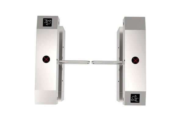 Swipe Card Swing Barrier Turnstile Gate 1.2mm SS304 Bi Direction 2s