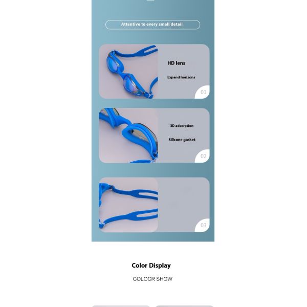 Electroplated swimming goggles, men's and women's sports products, swimming pool training for indoor and outdoor beaches, custom-made swimming glasses by the manufacturer, adults