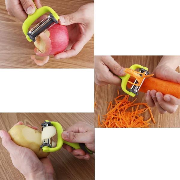 Practical PP RUBBER Vegetable Peeler for Effortless Peeling of Fruits and Vegetables