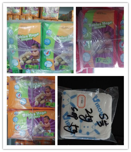 Aduana usable de la absorbencia del 100% la alta imprimió el paquete claro del Polybag de los pañales disponibles