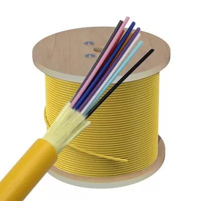 LSZH Indoor Fiber Optic Cable 12 Core For Horizontal Distribution