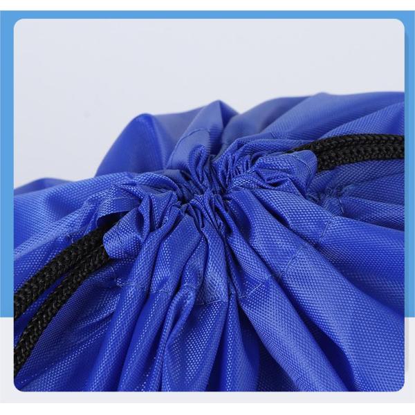 String Closure Custom Logo Nylon Drawstring Bag Backpack Recycled Waterproof Polyester
