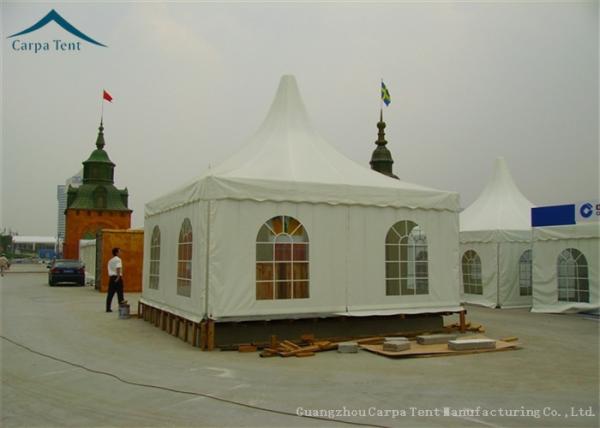 2040 PVC Pagoda Party Tent 6m * 6m Gazebo Canopy With Aluminum Alloy Structure