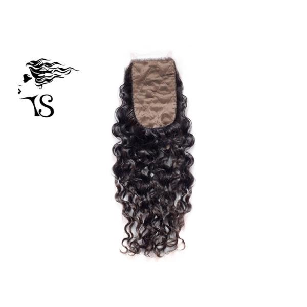 Curly Silk Base Lace Frontal Closure Hair Toppers For Women's Thinning Hair Deep Wave