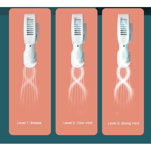 Bladeless портативное вращение 180 градусов вентилятора 10hours USB Handheld на открытом воздухе охлаждая