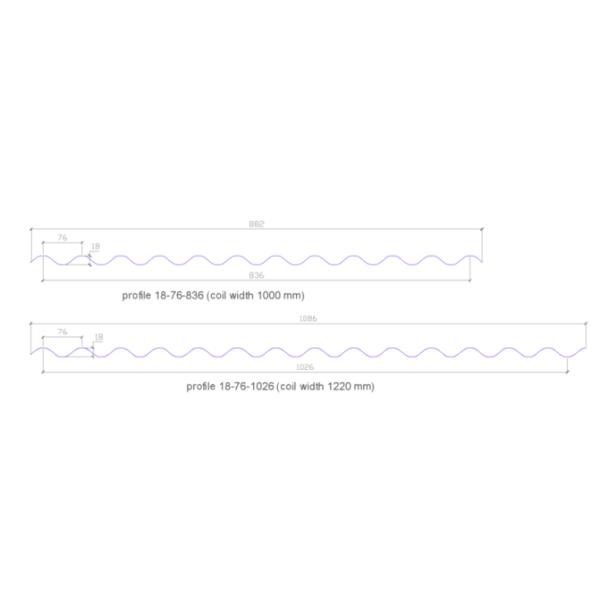 H75 Trapezoidal Roof Sheet Roll Forming Machine For Tile Making
