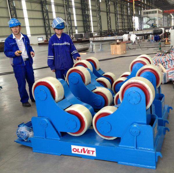 welding rollers ,turnign rollers  PU wheels for stainless steel vessel /tank