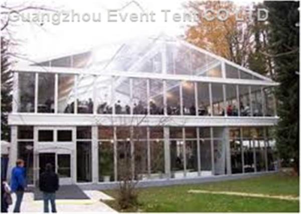 Aluminum Alloy 30m Double Decker Tent ABS Wall With PVC Coated Polyester Fabric