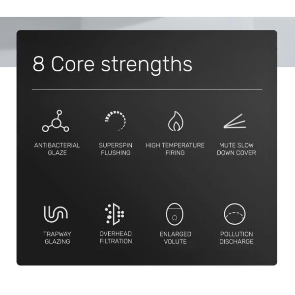 Hotel Bathroom S/P Trap Two Piece Toilet Bowl Large Quantity High Quality Ceramic