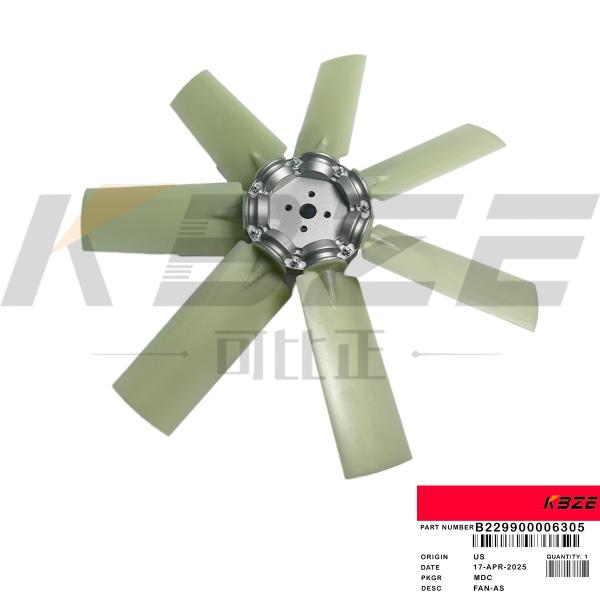 CLG922E SY215 XE215 掘削機 B229900006305 ファンブレード 4H 7B FOR CUMMINS 6BT5.9 INDIA