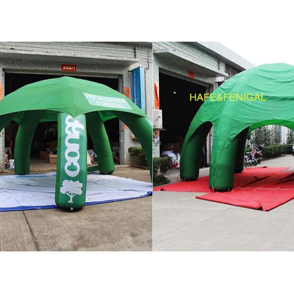 Long 6m Height 3m Green Spider Inflatable Dome Tent Advertising With Logo