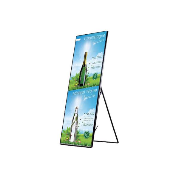 IP40 Indoor LED Poster Screen Digital Ads Display 2880Hz Refresh Rate 2 Years Warranty