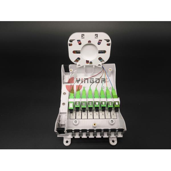 Крытым установленная стена коробки замка для канатов оптического волокна КПЭ 8 портов прекращенная распределением