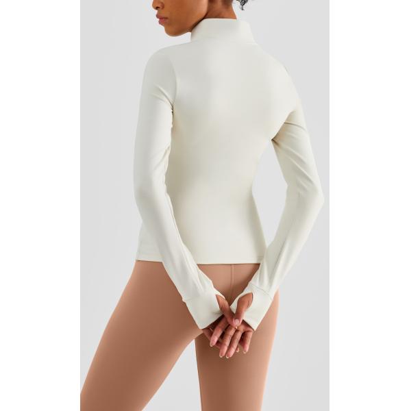 Full Zipper Horse Riding Tops With Thumb Hole Winter Fleece Equestrian Jacket