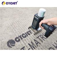 Impressora a jato de tinta de tinta preta 32 Dot Cement Batch Code Printing da mão