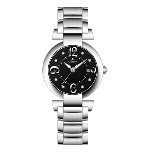 40.0mm japan movt with calendar full stainless steel watches ,Men's steel wrist watch