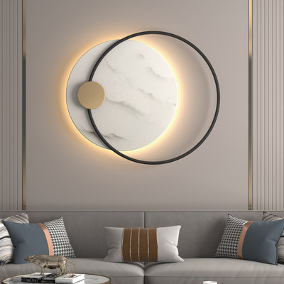 Modern Simple Metal Living Room Bedroom Wall Light Minimalist Hotel Corridor Decorative Light