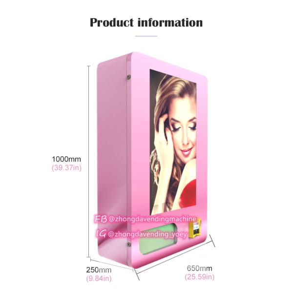 24-Hour Self-Service Mini Lashes Vending Machine Touch Screen Id Card Reader and Age Recognition