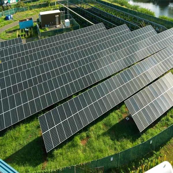 50deg Q235B Q345B Solar Panel Ground Mounting Systems