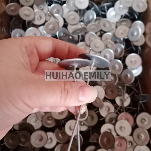 A2 Stainless Steel Quilting Pins Washers For Thermal Insulation Systems