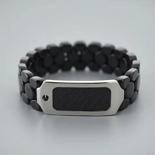 Engraved Charms  Plated Stainless Steel Bracelet Men  Jewelry Designs