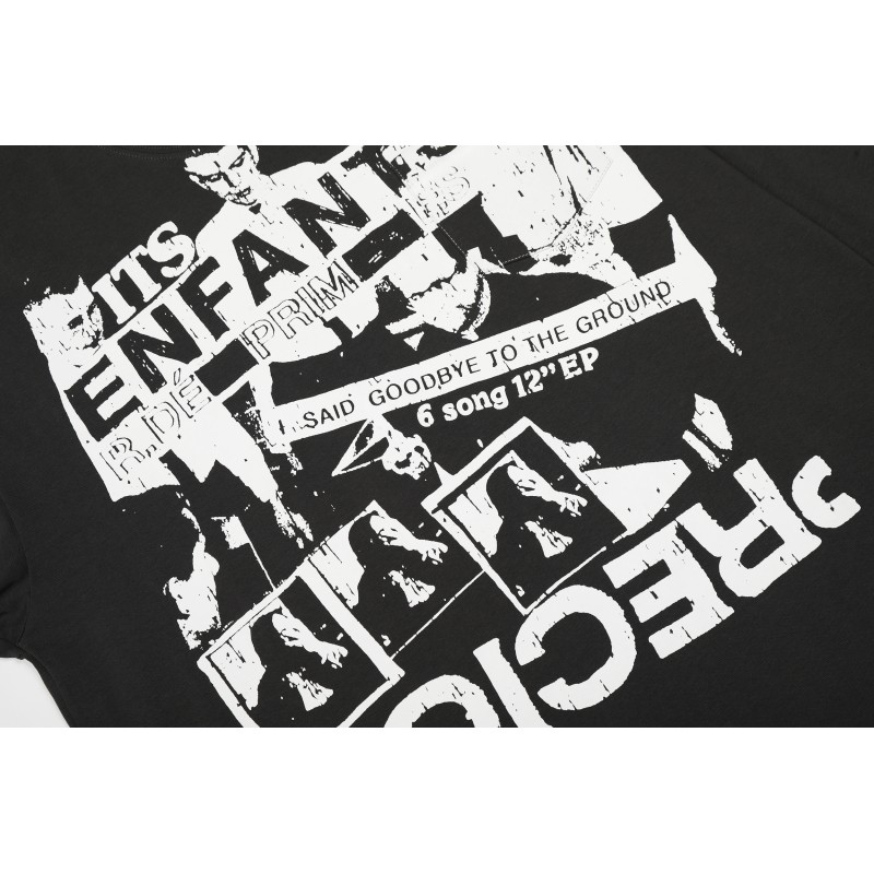 Factory Customized Cotton/Polyester 280g Washed Blank Vintage Breathable Rock Long Sleeve T-shirt Oversized Fit
