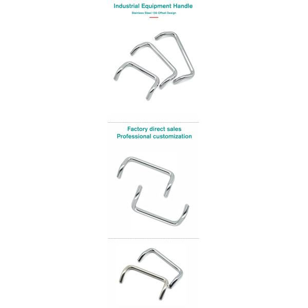 Furniture Hardware Stainless Steel Door Handles Double Bend Heavy Door Bow Knobs