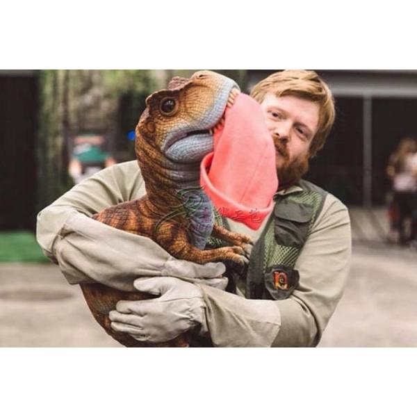 Привлекательная реалистическая марионетка динозавра, реалистическая марионетка динозавра младенца