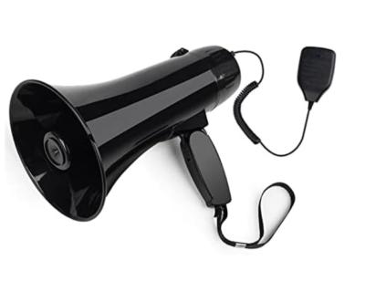 Megafone compacto alto-falante Bluetooth com microfone e buzina 3,7 V 1500 mAh