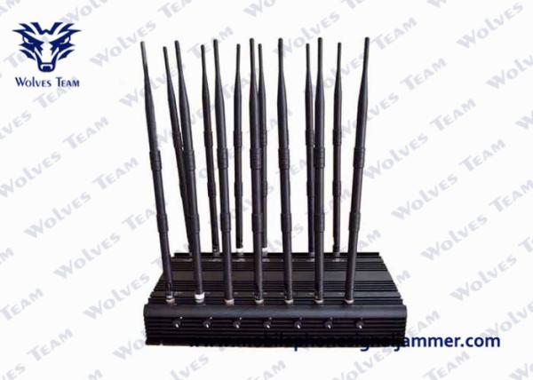 14 Antennas Powerful All Bands Mobile Phone Signal Jammer, Remote Control Cell Phone Signal Jammer