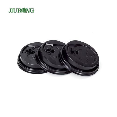 Black Brown Corrugated Disposable Paper Cup Lids ISO9001 approved