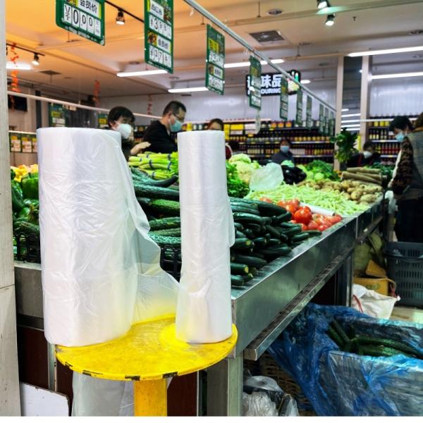 Sacos de plástico em plástico PE em papel para armazenamento e embalagem de alimentos