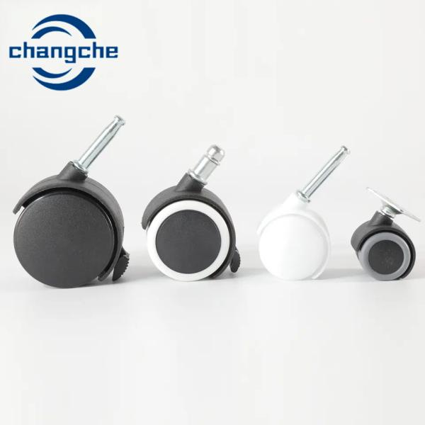 Plastic Mounting Plate Furniture Castors Wheels 100mm Carton Package