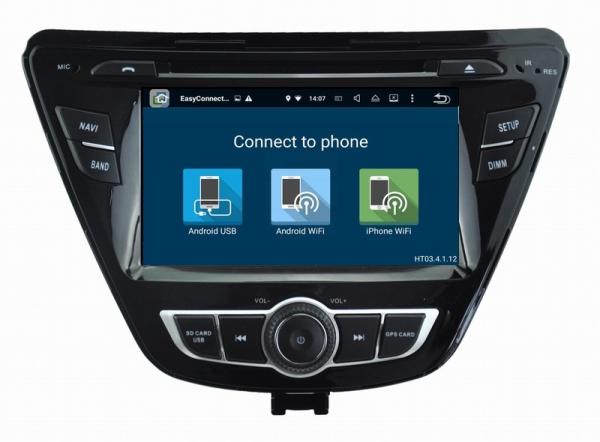 Ouchuangbo 7 inch digital screen radio player android 7.1 for Hyundai Elantra 2014 support DDR3 2GB mirror link 3g wifi