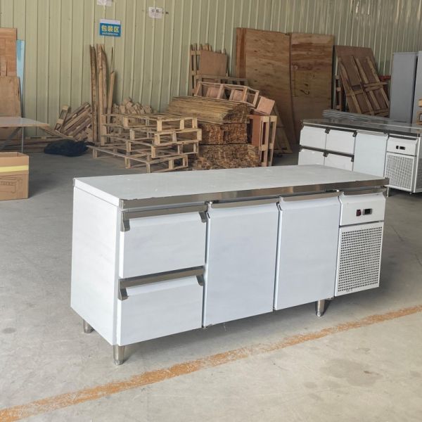 2 Doors 2 Drawers 1800mm Length Undercounter Fridge Freezers Commercial Refrigerator