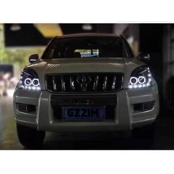 Lumières modifiées pour voiture Lumière avant lacrymogène Lumière de tête pour Toyota Prado 2003-2008 Type 3