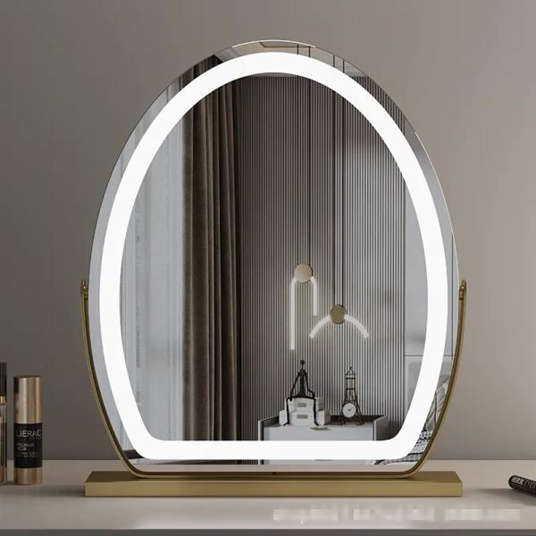 Silver LED Makeup Mirror 3000K - 6000K Hollywood Makeup Mirror