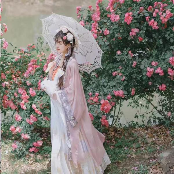 Wedding Decoration Battenburg Lace Umbrella with Customized Logo and Fiberglass Frame